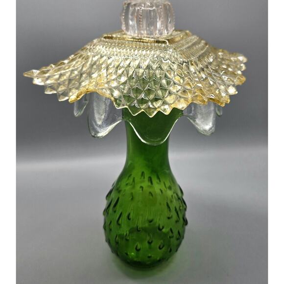 Folk Art Glass Mushroom 11" Tall Home Decor Lawn Ornament - Picture 8 of 8